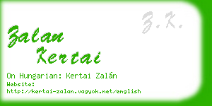 zalan kertai business card