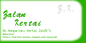 zalan kertai business card